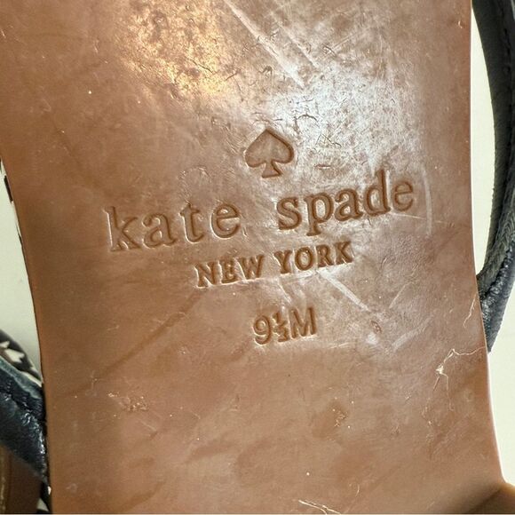 Kate Spade Mystic Bow Leather Thong Sandals 9.5 - Picture 7 of 7